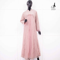 GAMIS OZIAS BROKAT KAGURA 09407 LD 105 I Gamis Kondangan Simpel I Gamis Pesta Dewasa