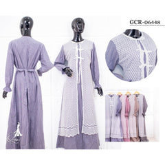 GAMIS OZIAS OXFORD SALUR 06448 LD 105 I Gamis Kondangan Simpel I Gamis Casual Wisuda