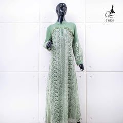 GAMIS OZIAS BROKAT KAGURA 09859 LD 105CM I Gamis Remaja Ngaji I Gamis Busui Friendly Muslim Panjang