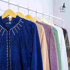 GAMIS OZIAS BROKAT FLORANCE 09893 LD 105 & LD 120 I Gamis Wanita Syar'i Kondangan l Busana Muslim Nyaman Panjang Santai Dress