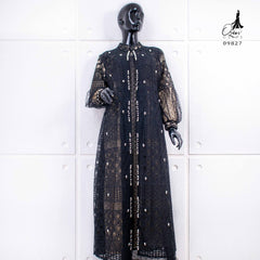 GAMIS OZIAS BROKAT BALIYA 09827 LD 105 I Gamis Pesta kondangan I Hijab Fashion Nyaman Panjang