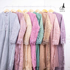 GAMIS OZIAS TILE ROSE 03914 LD 105 I Gamis Wanita Muslimah I Gamis Busui Friendly Mewah