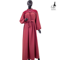 GAMIS OZIAS ZARACREPE PREMIUM 06446 LD 105 I Gamis Kondangan Muslimah I Gamis Wisuda Cantik Nyaman Panjang
