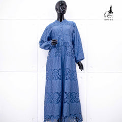 GAMIS OZIAS BROKAT JASMINE 09966 LD 105 I Gamis Cantik Wanita I Gamis Santai