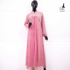 GAMIS OZIAS BROKAT KAGURA 09407 LD 105 I Gamis Kondangan Simpel I Gamis Pesta Dewasa