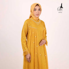 GAMIS OZIAS BROKAT IMPORT 09712 LD 105 I Gamis Kondangan Remaja Muslim Nyaman