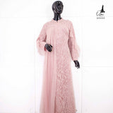GAMIS OZIAS BROKAT AZURA 09999 LD 105 I Gamis Kondangan Simpel I Gamis Muslimah Wisuda Nyaman Panjang