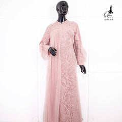 GAMIS OZIAS BROKAT AZURA 09999 LD 105 I Gamis Kondangan Simpel I Gamis Muslimah Wisuda Nyaman Panjang