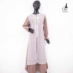 GAMIS OZIAS OXFORD SALUR 06448 LD 105 I Gamis Kondangan Simpel I Gamis Casual Wisuda