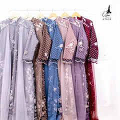 GAMIS OZIAS TILE PREMIUM 07038 LD 105 I Gamis Kondangan Mewah I Gamis Wisuda Remaja Motif Muslim Nyaman Panjang