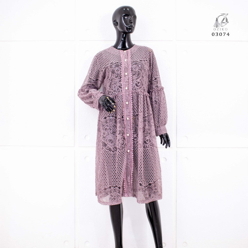 VEST OUTER OZIKO MIDI BROKAT ALYA 03074 Ld 108 I Outer Simpel Dewasa I Outer Kondangan Muslimah