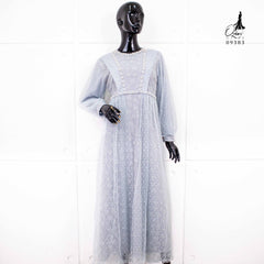 GAMIS OZIAS BROKAT 09383 LD 105 I Gamis Kondangan Remaja I Gamis Pesta Muslimah