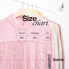 GAMIS OZIAS BROKAT 09441 LD 105 I Gamis Kondangan Simpel I Gamis Fashion Muslimah Panjang Santai