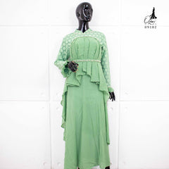 GAMIS OZIAS CERUTY POLKA 09182 I Gamis Pesta 10 in 1 I Gamis Muslimah Nyaman Panjang