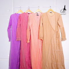 GAMIS OZIAS BROKAT FAMELLA 09367 LD 105 I Gamis Pesta Muslimah I Gamis Busui Friendly Motif Nyaman