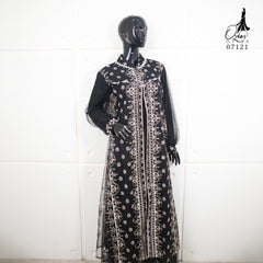 GAMIS OZIAS TILE NAMIRA 07121 LD 105 I Gamis Tile Bordir I Gamis Pesta Wanita