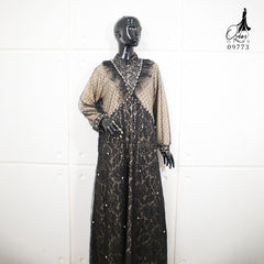 GAMIS OZIAS BROKAT IMPORT 09773 LD 105 I Gamis Fashion Remaja I Gamis Kondangan Dewasa