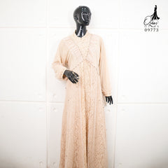 GAMIS OZIAS BROKAT IMPORT 09773 LD 105 I Gamis Fashion Remaja I Gamis Kondangan Dewasa