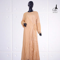 GAMIS OZIAS BROKAT FAMELLA 09367 LD 105 I Gamis Pesta Muslimah I Gamis Busui Friendly Motif Nyaman