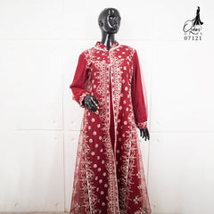 GAMIS OZIAS TILE NAMIRA 07121 LD 105 I Gamis Tile Bordir I Gamis Pesta Wanita