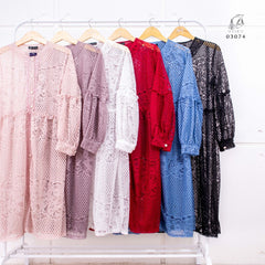 VEST OUTER OZIKO MIDI BROKAT ALYA 03074 Ld 108 I Outer Simpel Dewasa I Outer Kondangan Muslimah