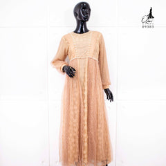 GAMIS OZIAS BROKAT 09383 LD 105 I Gamis Kondangan Remaja I Gamis Pesta Muslimah