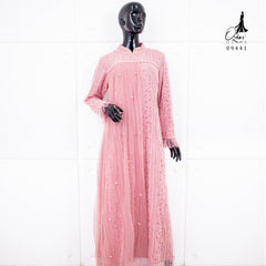 GAMIS OZIAS BROKAT 09441 LD 105 I Gamis Kondangan Simpel I Gamis Fashion Muslimah Panjang Santai