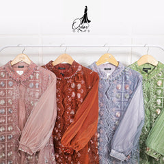 GAMIS OZIAS TILE NAMIRA 07135 LD 105 I Gamis Tile Bordir Premium I Gamis kondangan