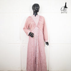 GAMIS OZIAS BROKAT IMPORT 09773 LD 105 I Gamis Fashion Remaja I Gamis Kondangan Dewasa