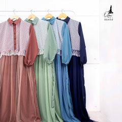 GAMIS OZIAS SOPHIA 06450 LD 105 I Gamis Kondangan Fashion I Gamis Simpel Wisuda Nyaman