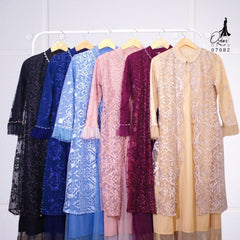 GAMIS OZIAS TILE IBU & ANAK 07062 07082 LD 105 80 90 I Gamis Tile Premium I Gamis Kondangan