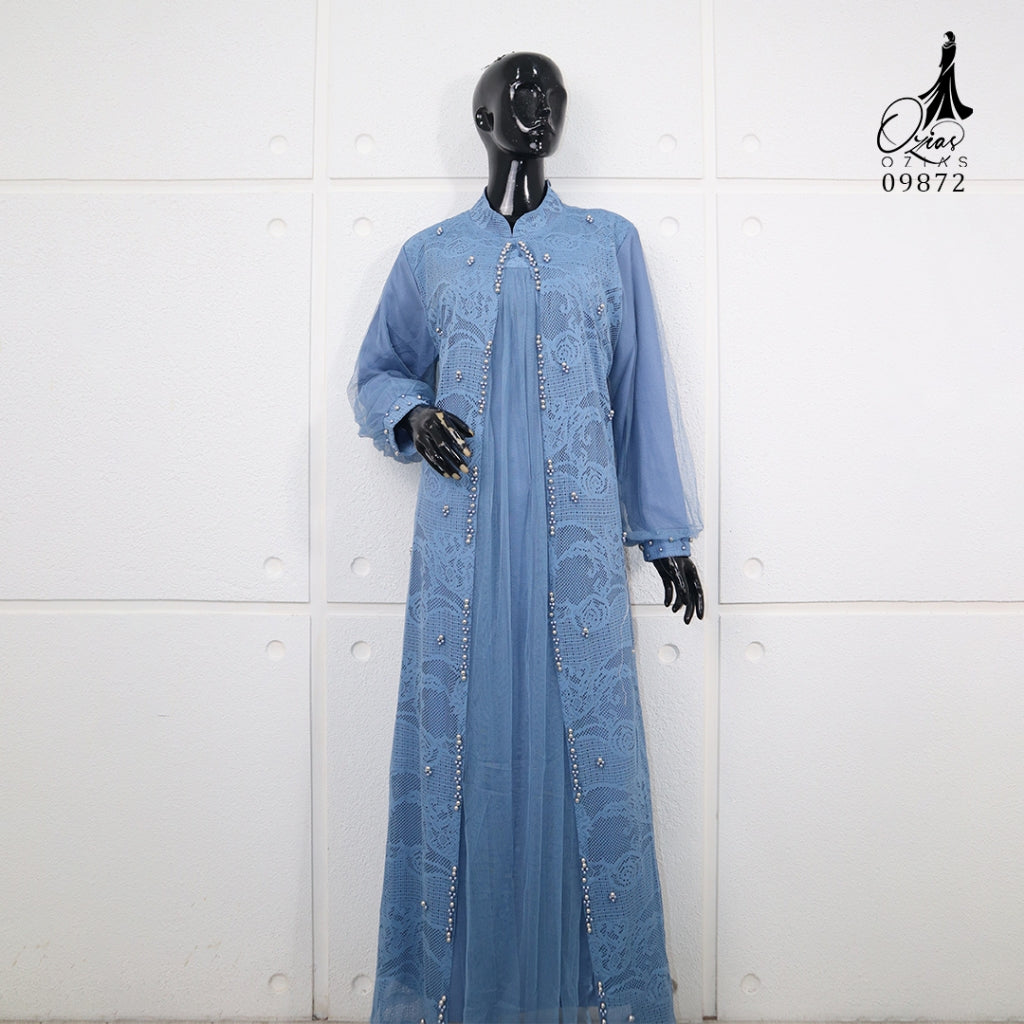 GAMIS OZIAS BROKAT HARUKA 3D 09872 LD 105 & LD 120I Gamis Remaja Muslimah I Fashion Muslimah. Fit Motif Nyaman Panjang Santai Wanita Dress Mewah 2XL