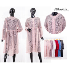 VEST OUTER OZIKO MIDI BROKAT ALYA 03074 Ld 108 I Outer Simpel Dewasa I Outer Kondangan Muslimah