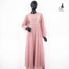 GAMIS OZIAS BROKAT 09383 LD 105 I Gamis Kondangan Remaja I Gamis Pesta Muslimah