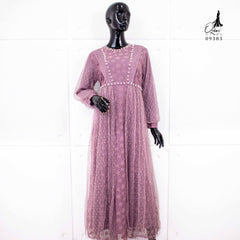 GAMIS OZIAS BROKAT 09383 LD 105 I Gamis Kondangan Remaja I Gamis Pesta Muslimah