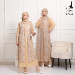 GAMIS OZIAS TILE IBU & ANAK 07062 07082 LD 105 80 90 I Gamis Tile Premium I Gamis Kondangan