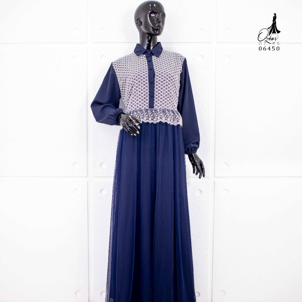 GAMIS OZIAS SOPHIA 06450 LD 105 I Gamis Kondangan Fashion I Gamis Simpel Wisuda Nyaman