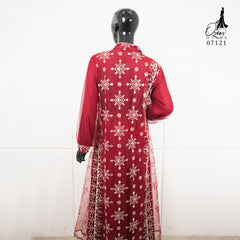 GAMIS OZIAS TILE NAMIRA 07121 LD 105 I Gamis Tile Bordir I Gamis Pesta Wanita