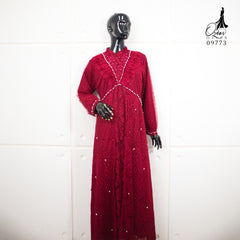 GAMIS OZIAS BROKAT IMPORT 09773 LD 105 I Gamis Fashion Remaja I Gamis Kondangan Dewasa