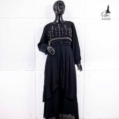 GAMIS OZIAS SIFON CERUTY 09608 LD 105 I Gamis Lebaran Simpel I Gamis Dewasa Remaja Muslim Nyaman