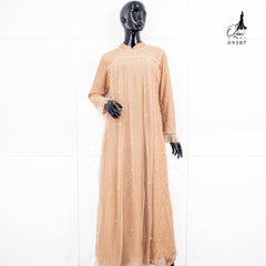 GAMIS OZIAS BROKAT 09387 LD 105 I Gamis Simpel Kondangan I Gamis Wisuda Remaja Motif Muslim Nyaman
