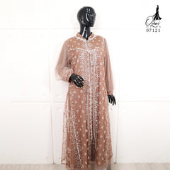 GAMIS OZIAS TILE NAMIRA 07121 LD 105 I Gamis Tile Bordir I Gamis Pesta Wanita