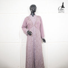 GAMIS OZIAS BROKAT IMPORT 09773 LD 105 I Gamis Fashion Remaja I Gamis Kondangan Dewasa