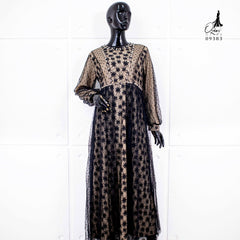 GAMIS OZIAS BROKAT 09383 LD 105 I Gamis Kondangan Remaja I Gamis Pesta Muslimah