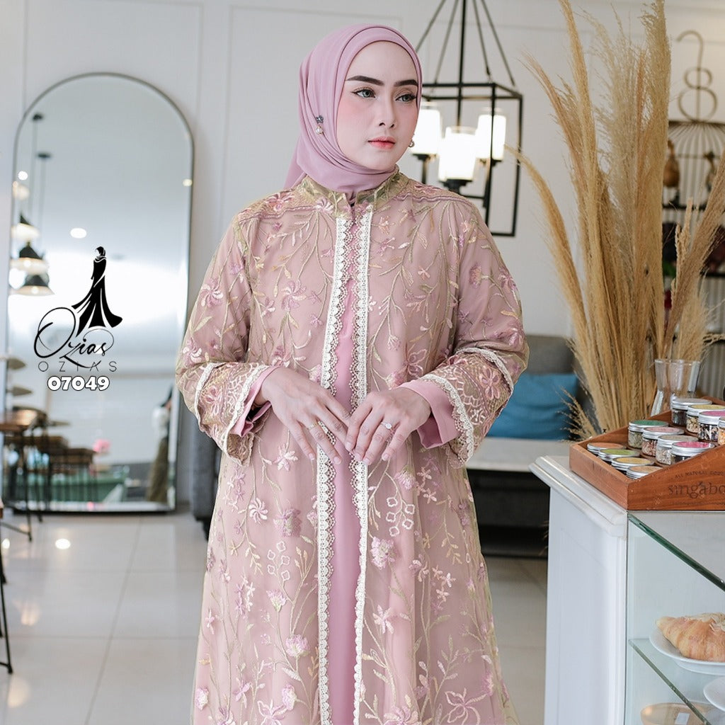GAMIS OZIAS MARBELLA 07049 LD 105 I Gamis Kondangan Mewah I Gamis Wanita Muslimah Syari