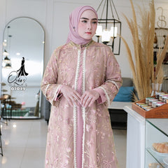 GAMIS OZIAS MARBELLA 07049 LD 105 I Gamis Kondangan Mewah I Gamis Wanita Muslimah Syari