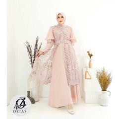 GAMIS OZIAS TILE 03917 LD 105 I Gamis Kondangan Cantik I gamis Fashion Remaja