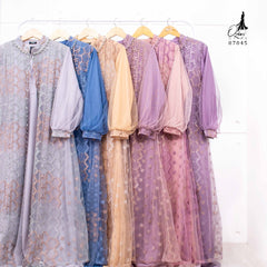 GAMIS OZIAS TILE NAMIRA 07045 LD 105 120 140 I Gamis Kondangan Mewah I Gamis Fashion Muslimah Nyaman 2XL 4XL