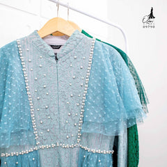 GAMIS OZIAS BROKAT 09790 LD 105 I Gamis Remaja Wisuda I Gamis Kondangan Cantik
