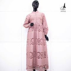 GAMIS OZIAS BROKAT JASMINE 09966 LD 105 I Gamis Cantik Wanita I Gamis Santai